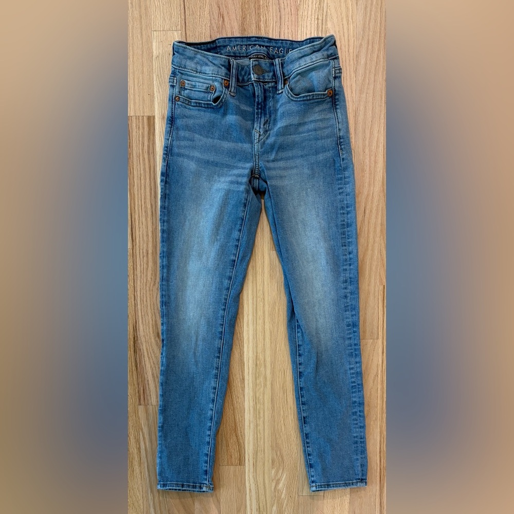 American Eagle Outfitters Ne(x)t Level Flex Denim Blue Jeans, Skinny, Sz 26 x 28